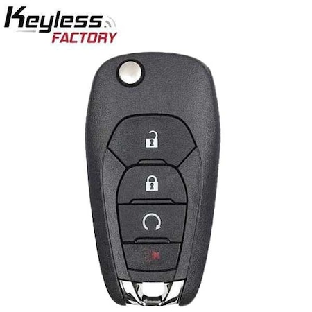 Keyless Factory 2019-2021 Chevrolet Sonic Trax Spark / 4-Button Flip Key RFK-GM-TR04